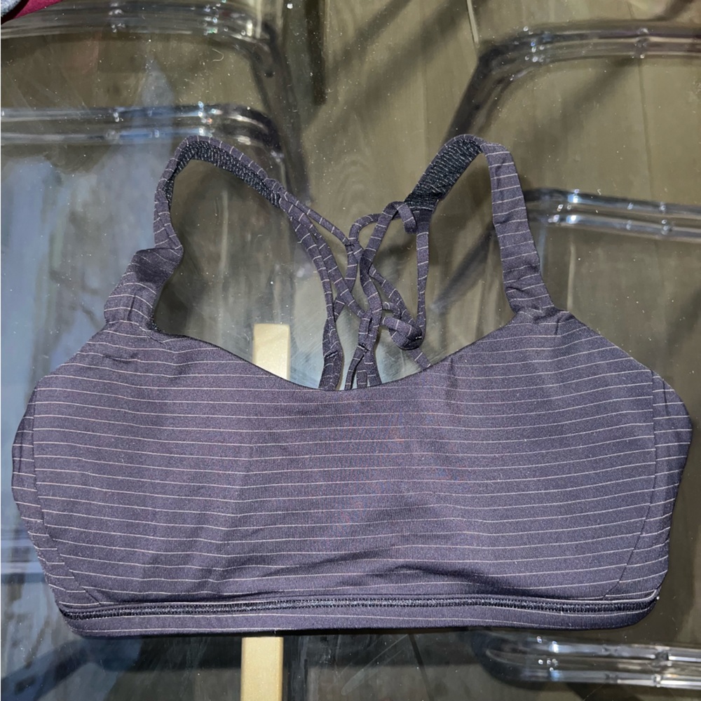Black Stripe Lululemon Sports Bra